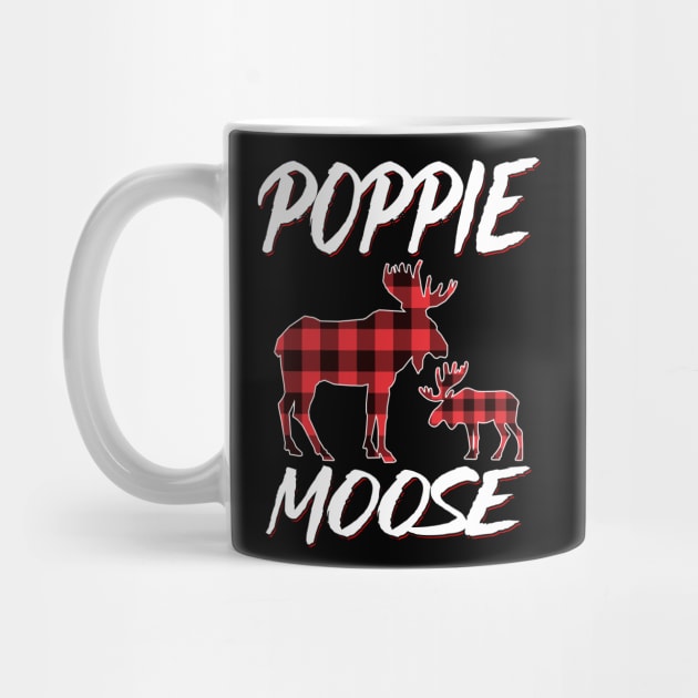 Red Plaid Poppie Moose Matching Family Pajama Christmas Gift by intelus